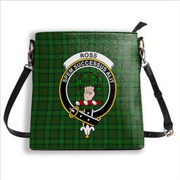 ScotsTee Shop Scottish Ross Hunting 3 Crest Tartan Bucket Bag Ladies Shoulder Bag Midi