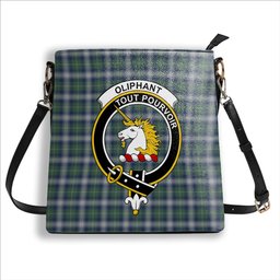 ScotsTee Shop Scottish Oliphant Dress Crest Tartan Bucket Bag Ladies Shoulder Bag Midi