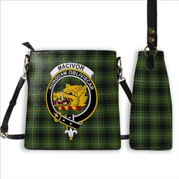 ScotsTee Shop Scottish MacIvor Hunting Crest Tartan Bucket Bag Ladies Shoulder Bag Midi