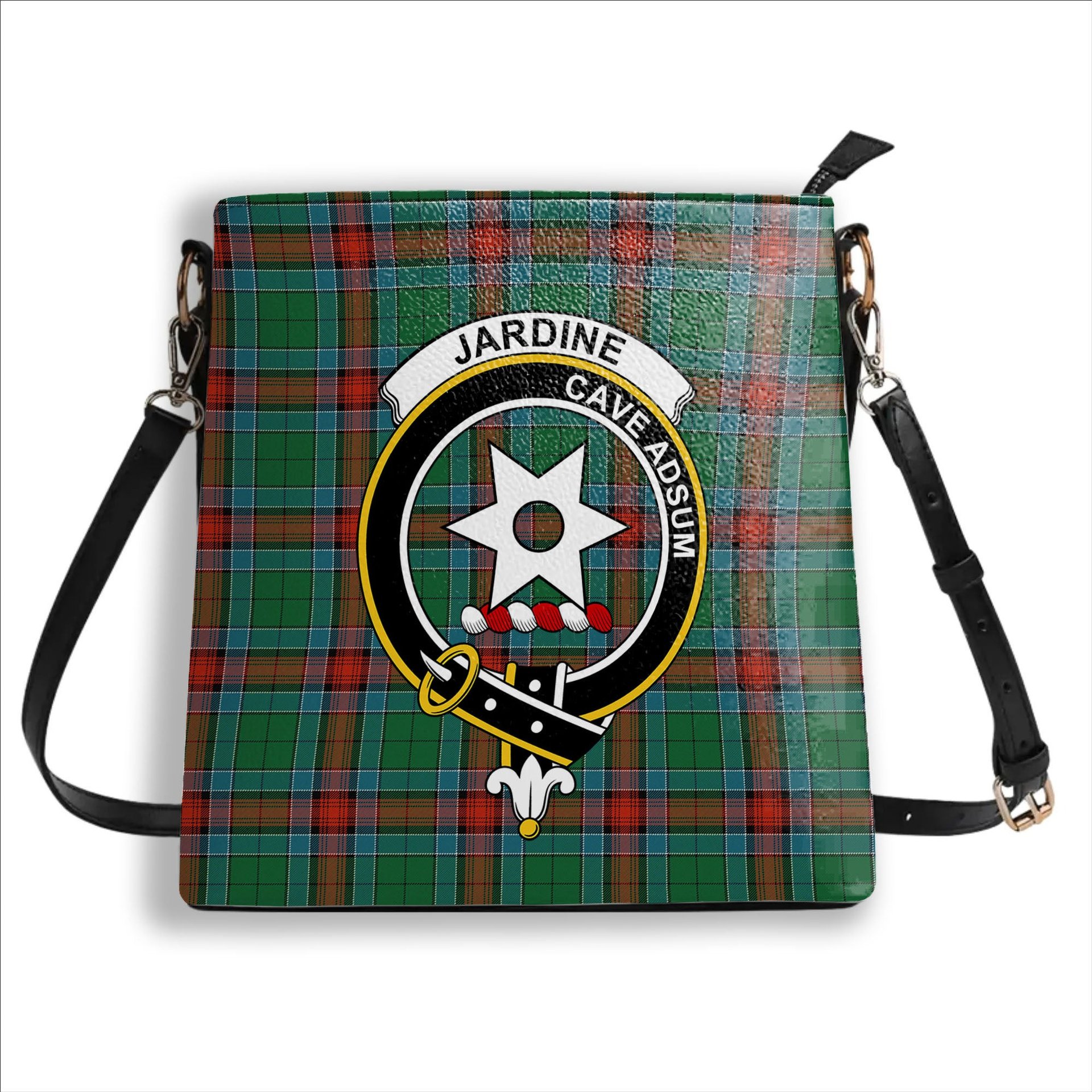 ScotsTee Shop Scottish Jardine Dress Ancient Crest Tartan Bucket Bag Ladies Shoulder Bag Midi