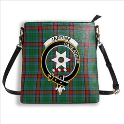 ScotsTee Shop Scottish Jardine Dress Ancient Crest Tartan Bucket Bag Ladies Shoulder Bag Midi