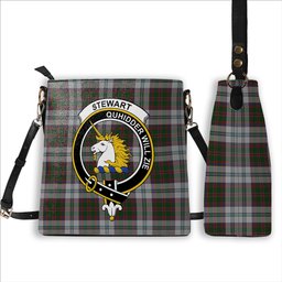 ScotsTee Shop Scottish Stewart of Appin Dress Crest Tartan Bucket Bag Ladies Shoulder Bag Midi