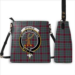 ScotsTee Shop Scottish Spence Crest Tartan Bucket Bag Ladies Shoulder Bag Midi