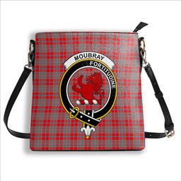 ScotsTee Shop Scottish Moubray Crest Tartan Bucket Bag Ladies Shoulder Bag Midi