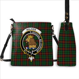 ScotsTee Shop Scottish Walker James Crest Tartan Bucket Bag Ladies Shoulder Bag Midi