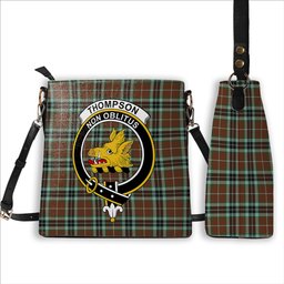 ScotsTee Shop Scottish Thompson Hunting Modern Crest Tartan Bucket Bag Ladies Shoulder Bag Midi