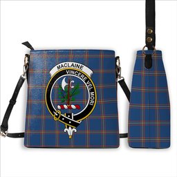 ScotsTee Shop Scottish MacLaine of Loch Buie Hunting Ancient Crest Tartan Bucket Bag Ladies Shoulder Bag Midi