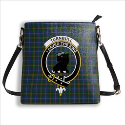 ScotsTee Shop Scottish Turnbull Hunting Crest Tartan Bucket Bag Ladies Shoulder Bag Midi
