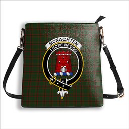 ScotsTee Shop Scottish McNachten Hunting Crest Tartan Bucket Bag Ladies Shoulder Bag Midi