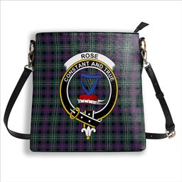ScotsTee Shop Scottish Rose Hunting Modern Crest Tartan Bucket Bag Ladies Shoulder Bag Midi