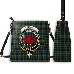 ScotsTee Shop Scottish Young Enterprise Scotland Crest Tartan Bucket Bag Ladies Shoulder Bag Midi