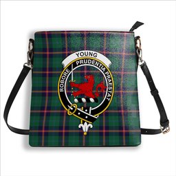 ScotsTee Shop Scottish Young Modern Clan Crest Tartan Bucket Bag Ladies Shoulder Bag Midi