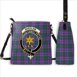 ScotsTee Shop Scottish Wardlaw Ancient Crest Tartan Bucket Bag Ladies Shoulder Bag Midi