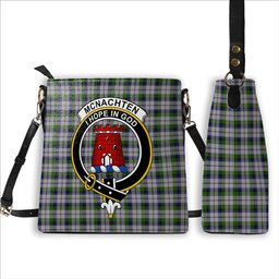 ScotsTee Shop Scottish McNachten Dress Crest Tartan Bucket Bag Ladies Shoulder Bag Midi