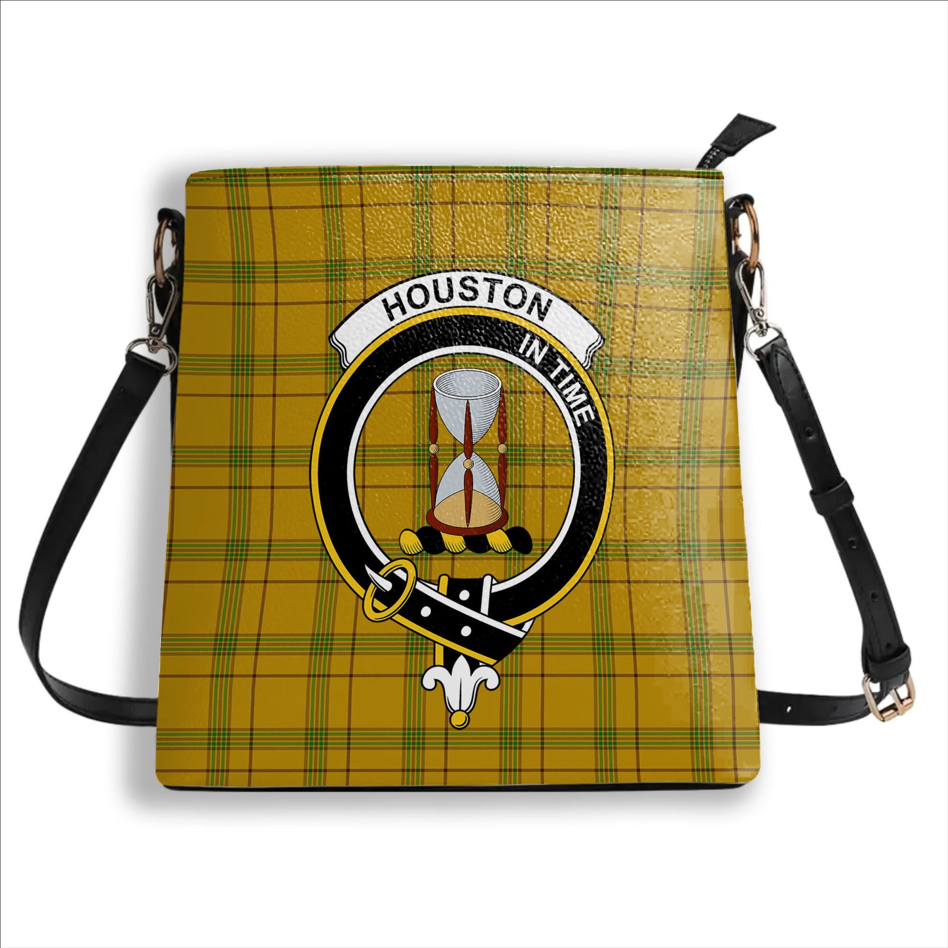 ScotsTee Shop Scottish Houston Crest Tartan Bucket Bag Ladies Shoulder Bag Midi