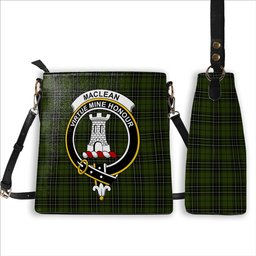ScotsTee Shop Scottish MacLean Hunting Crest Tartan Bucket Bag Ladies Shoulder Bag Midi