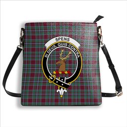 ScotsTee Shop Scottish Spens Crest Tartan Bucket Bag Ladies Shoulder Bag Midi