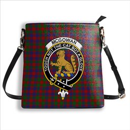 ScotsTee Shop Scottish McGowan Crest Tartan Bucket Bag Ladies Shoulder Bag Midi