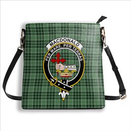 ScotsTee Shop Scottish MacDonald Lord of the Isles Hunting SC Crest Tartan Bucket Bag Ladies Shoulder Bag Midi
