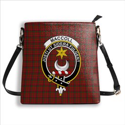 ScotsTee Shop Scottish MacColl Crest Tartan Bucket Bag Ladies Shoulder Bag Midi