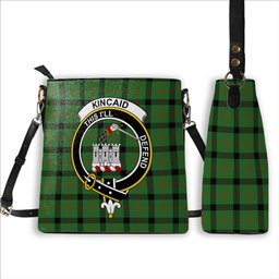 ScotsTee Shop Scottish Kincaid Ancient Crest Tartan Bucket Bag Ladies Shoulder Bag Midi