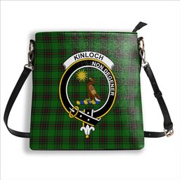 ScotsTee Shop Scottish Kinloch Crest Tartan Bucket Bag Ladies Shoulder Bag Midi