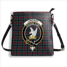 ScotsTee Shop Scottish Lindsay-McGee Ancient Clan Crest Tartan Bucket Bag Ladies Shoulder Bag Midi