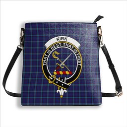 ScotsTee Shop Scottish Kircaldy Crest Tartan Bucket Bag Ladies Shoulder Bag Midi