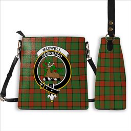 ScotsTee Shop Scottish Maxwell Hunting Ancient Crest Tartan Bucket Bag Ladies Shoulder Bag Midi
