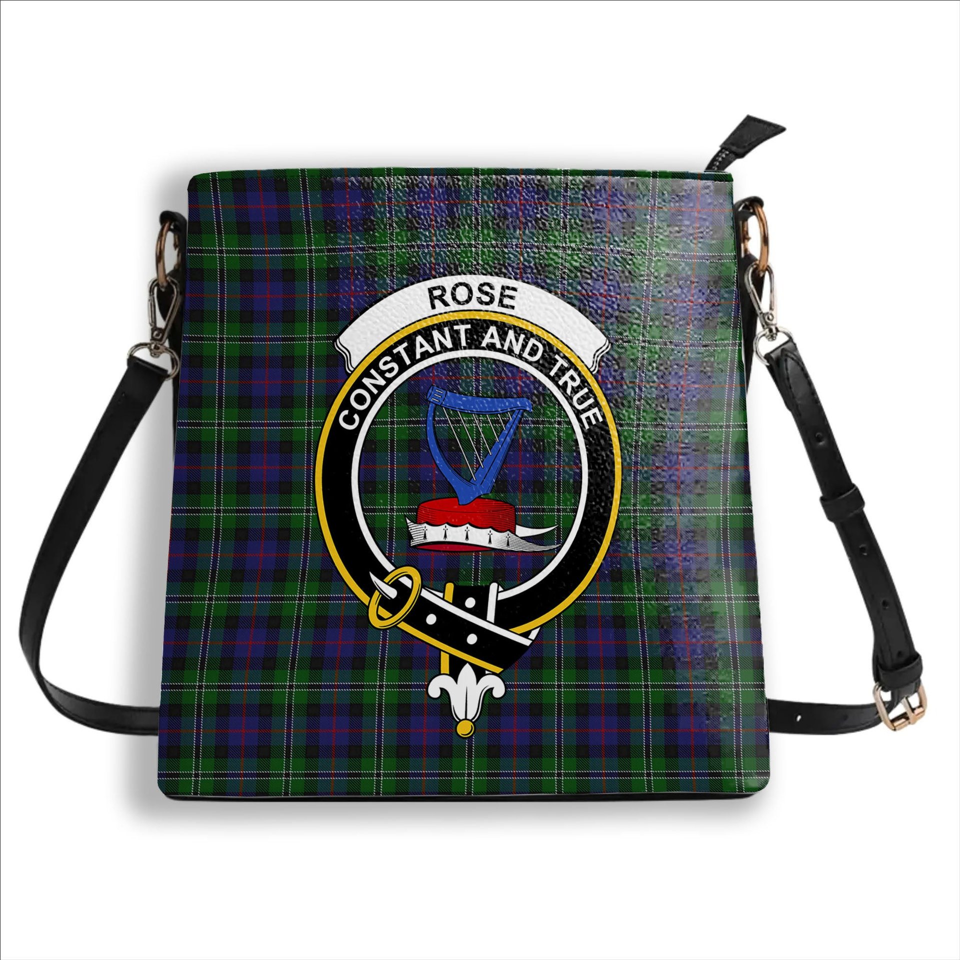 ScotsTee Shop Scottish Rose Hunting Crest Tartan Bucket Bag Ladies Shoulder Bag Midi
