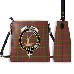 ScotsTee Shop Scottish Lumsden Ancient Crest Tartan Bucket Bag Ladies Shoulder Bag Midi