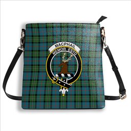 ScotsTee Shop Scottish MacPhail Hunting Ancient Crest Tartan Bucket Bag Ladies Shoulder Bag Midi