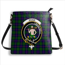 ScotsTee Shop Scottish Shaw Modern Crest Tartan Bucket Bag Ladies Shoulder Bag Midi
