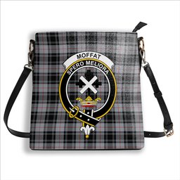 ScotsTee Shop Scottish Moffat Ancient Crest Tartan Bucket Bag Ladies Shoulder Bag Midi