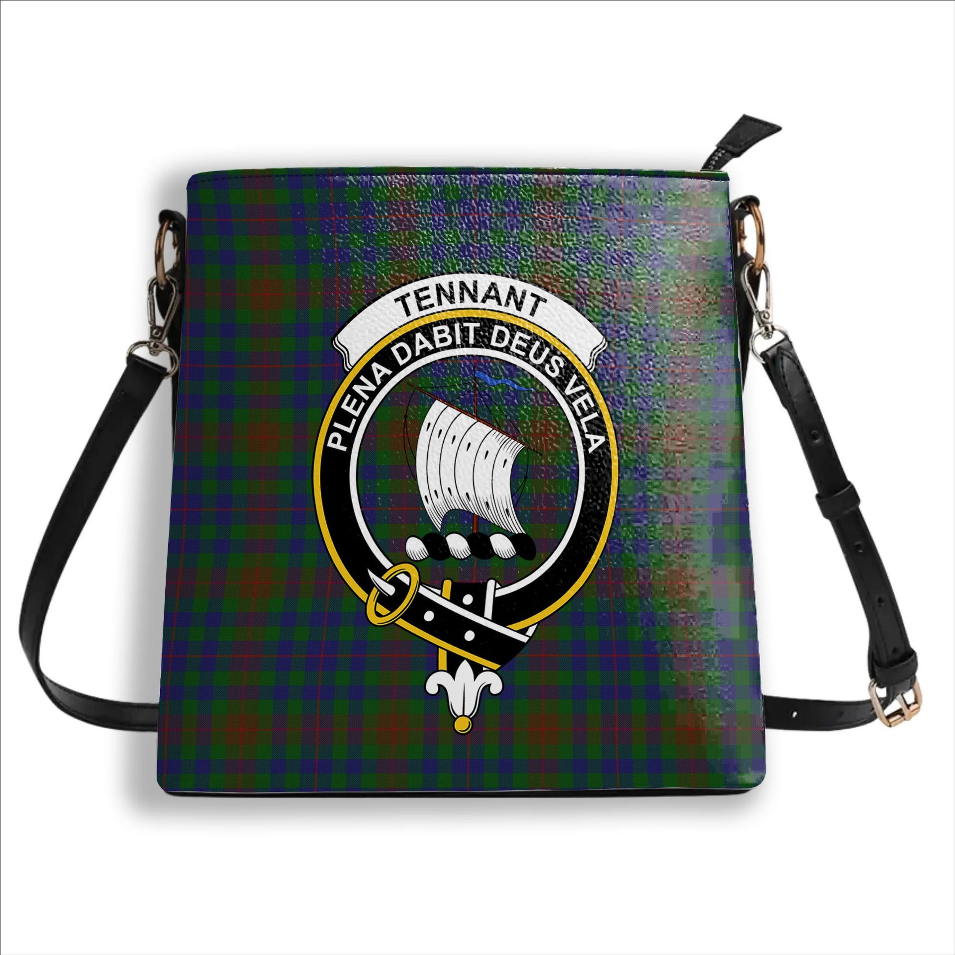 ScotsTee Shop Scottish Tennant Yules Crest Tartan Bucket Bag Ladies Shoulder Bag Midi