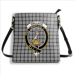 ScotsTee Shop Scottish Wallace Dress Crest Tartan Bucket Bag Ladies Shoulder Bag Midi