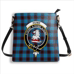 ScotsTee Shop Scottish Hume Ancient Crest Tartan Bucket Bag Ladies Shoulder Bag Midi