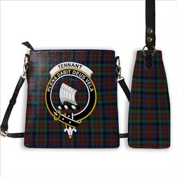 ScotsTee Shop Scottish Tennant Modern Crest Tartan Bucket Bag Ladies Shoulder Bag Midi