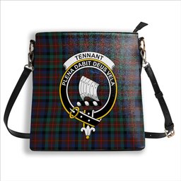 ScotsTee Shop Scottish Tennant Modern Crest Tartan Bucket Bag Ladies Shoulder Bag Midi