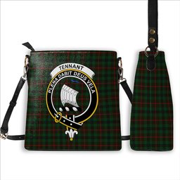 ScotsTee Shop Scottish Tennant Crest Tartan Bucket Bag Ladies Shoulder Bag Midi