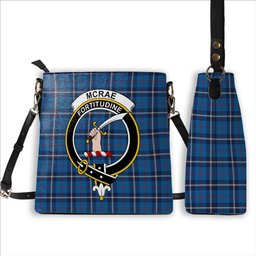 ScotsTee Shop Scottish McRae of America Modern Crest Tartan Bucket Bag Ladies Shoulder Bag Midi