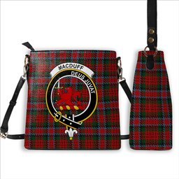 ScotsTee Shop Scottish MacDuff 5 Crest Tartan Bucket Bag Ladies Shoulder Bag Midi