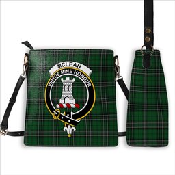 ScotsTee Shop Scottish McLean of Duart Hunting Crest Tartan Bucket Bag Ladies Shoulder Bag Midi