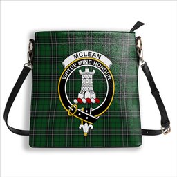 ScotsTee Shop Scottish McLean of Duart Hunting Crest Tartan Bucket Bag Ladies Shoulder Bag Midi