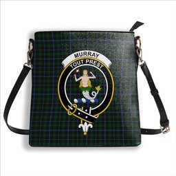 ScotsTee Shop Scottish Murray 1830-40 Crest Tartan Bucket Bag Ladies Shoulder Bag Midi