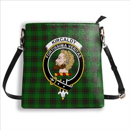ScotsTee Shop Scottish Kirkcaldy SC Crest Tartan Bucket Bag Ladies Shoulder Bag Midi