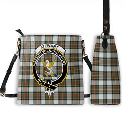 ScotsTee Shop Scottish Stewart Dress Ancient Crest Tartan Bucket Bag Ladies Shoulder Bag Midi