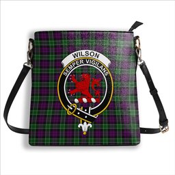ScotsTee Shop Scottish Wilsons 158 Crest Tartan Bucket Bag Ladies Shoulder Bag Midi