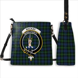 ScotsTee Shop Scottish MacKay Bonner Crest Tartan Bucket Bag Ladies Shoulder Bag Midi