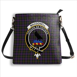 ScotsTee Shop Scottish MacDonell of Glengarry Crest Tartan Bucket Bag Ladies Shoulder Bag Midi